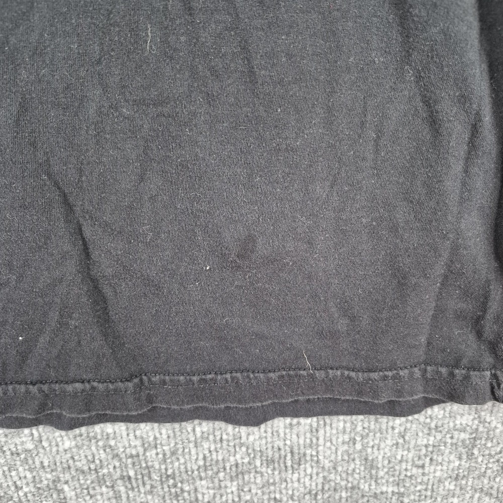 The North Face T-Shirt Men's‎ Medium Black Red Crewneck S-Sleeve Spellout Casual - Picture 4 of 5